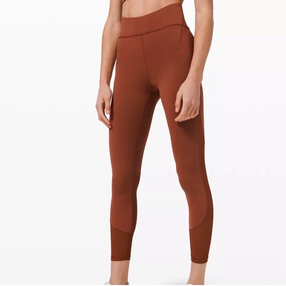 lululemon athletica Denim - Lululemon Everlux & Mesh High Rise Leggings - 25"